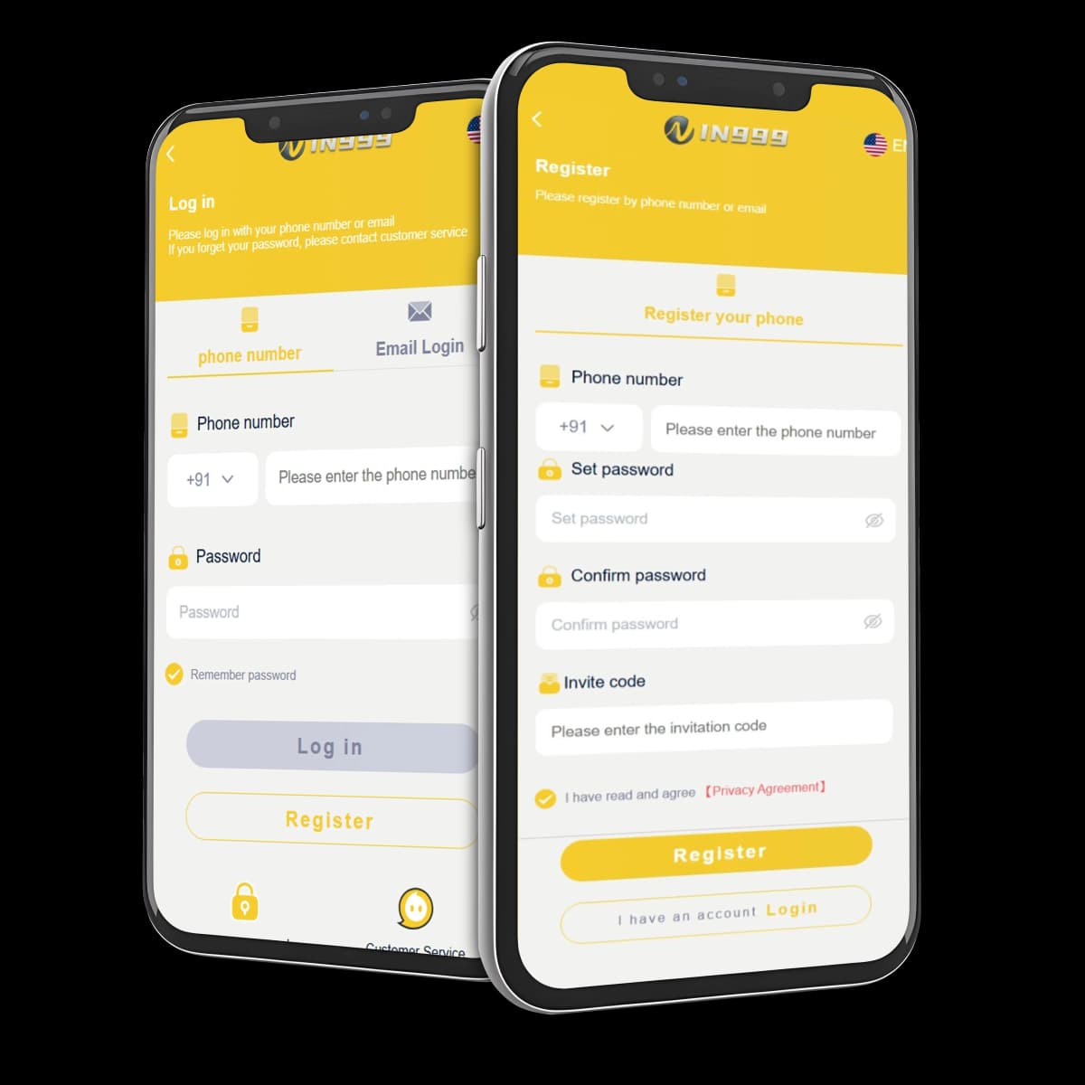 IN999 Login & Register