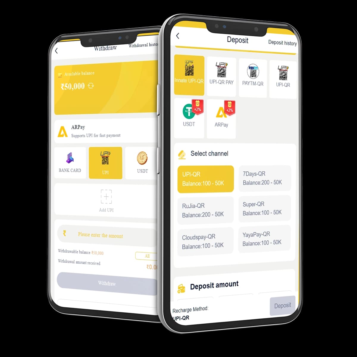 IN999 Recharge & Withdrawal